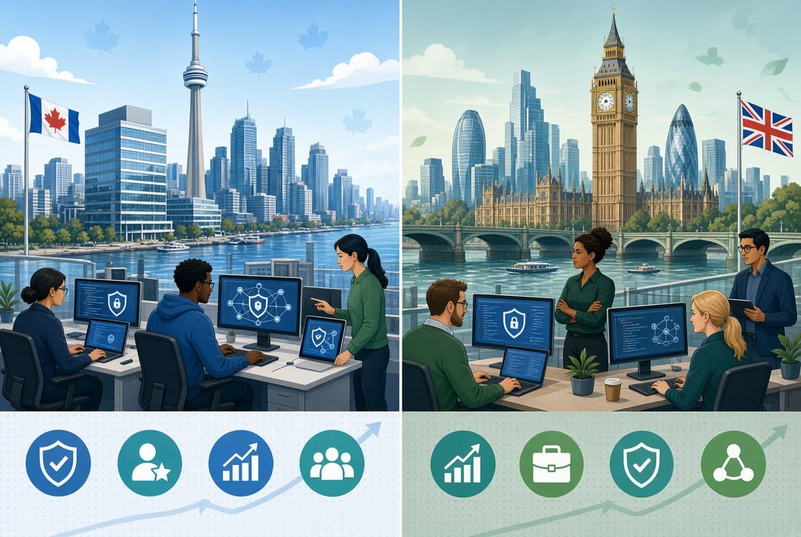 Toronto vs London for cybersecurity careers: a real comparison